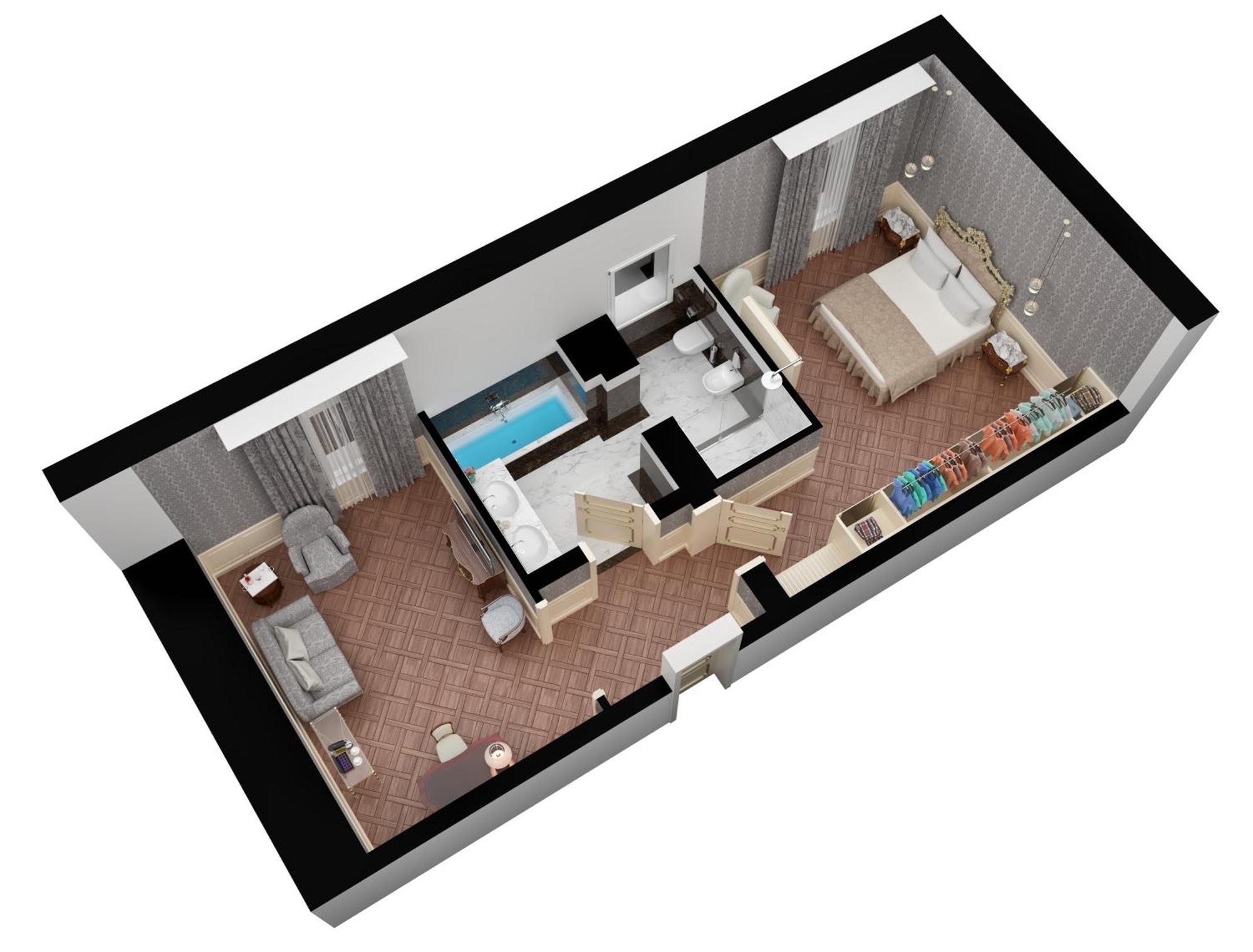 Baglioni Hotel Luna - The Leading Hotels Of The World Венеция Экстерьер фото 3D floor plan